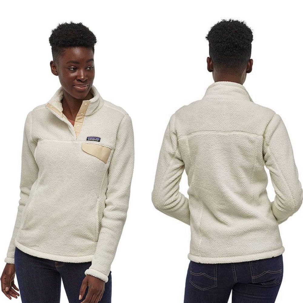 Patagonia Snap-T Womens Pullover Sm NEW Cream